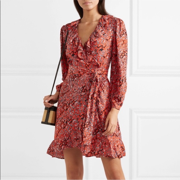 Fall Leopard Wrap Dress - Picture 1 of 12